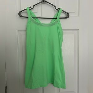 Lululemon green tank top size 10